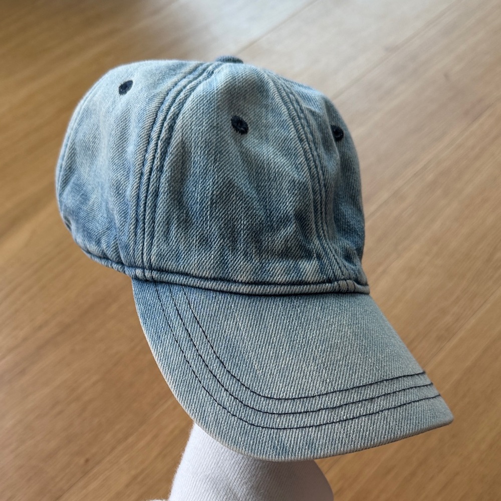 Madewell Light Wash Denim Baseball Cap - Blue